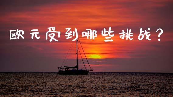 欧元受到哪些挑战？_https://wap.lxcailiao.com_股权投资_第1张