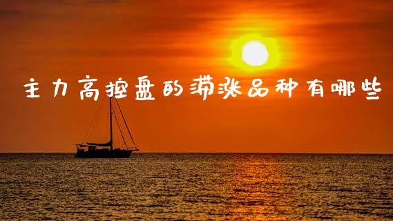 主力高控盘的滞涨品种有哪些_https://wap.lxcailiao.com_财务管理_第1张