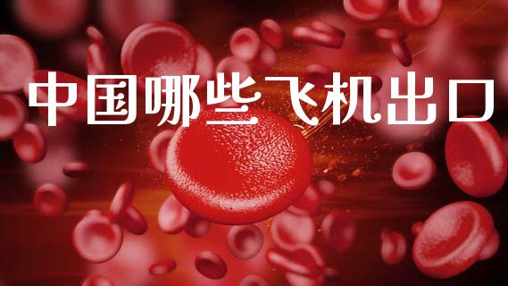 中国哪些飞机出口_https://wap.lxcailiao.com_金融监管_第1张