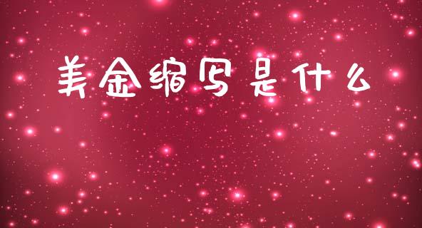 美金缩写是什么_https://wap.lxcailiao.com_财务管理_第1张