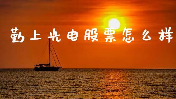 勤上光电股票怎么样_https://wap.lxcailiao.com_融资担保_第1张