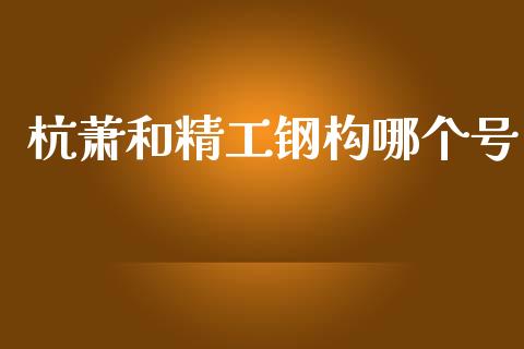 杭萧和精工钢构哪个号_https://wap.lxcailiao.com_融资担保_第1张