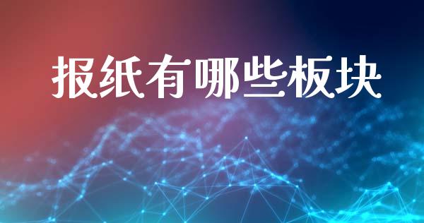 报纸有哪些板块_https://wap.lxcailiao.com_财务管理_第1张
