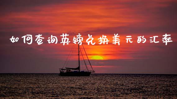 如何查询英镑兑换美元的汇率_https://wap.lxcailiao.com_金融监管_第1张