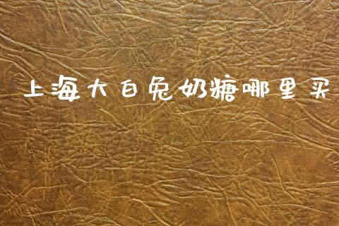 上海大白兔奶糖哪里买_https://wap.lxcailiao.com_股权投资_第1张