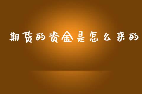 期货的资金是怎么来的_https://wap.lxcailiao.com_财务管理_第1张