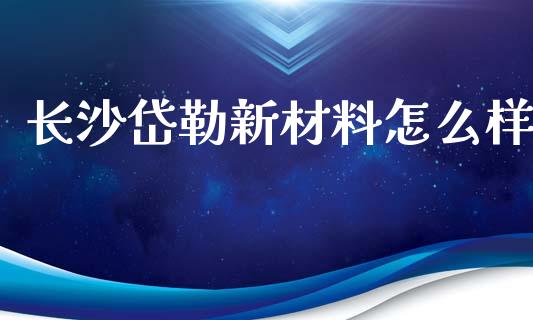 长沙岱勒新材料怎么样_https://wap.lxcailiao.com_股权投资_第1张