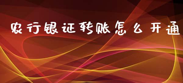 农行银证转账怎么开通_https://wap.lxcailiao.com_金融监管_第1张