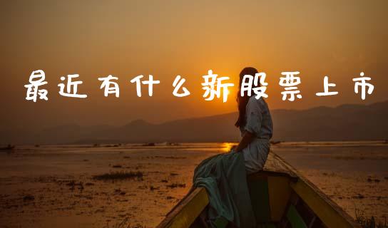 最近有什么新股票上市_https://wap.lxcailiao.com_财务管理_第1张