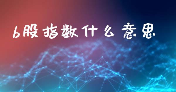 b股指数什么意思_https://wap.lxcailiao.com_融资担保_第1张