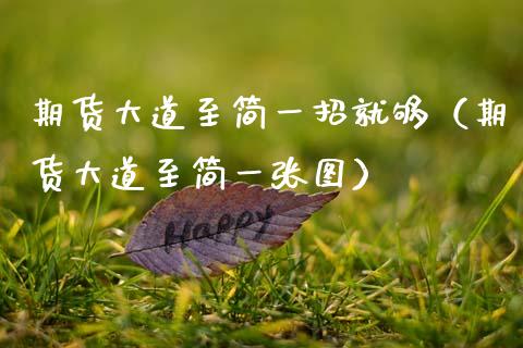 期货大道至简一招就够（期货大道至简一张图）_https://wap.lxcailiao.com_财务管理_第1张