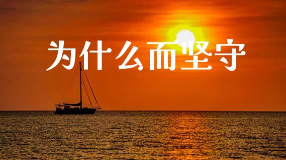 为什么而坚守_https://wap.lxcailiao.com_金融监管_第1张