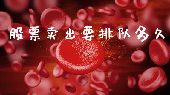 股票卖出要排队多久_https://wap.lxcailiao.com_股权投资_第1张