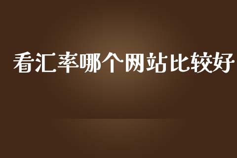 看汇率哪个网站比较好_https://wap.lxcailiao.com_财务管理_第1张