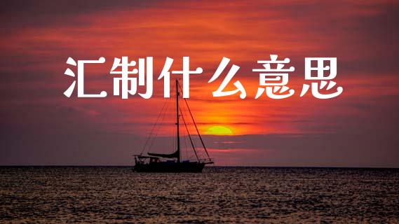 汇制什么意思_https://wap.lxcailiao.com_财务管理_第1张