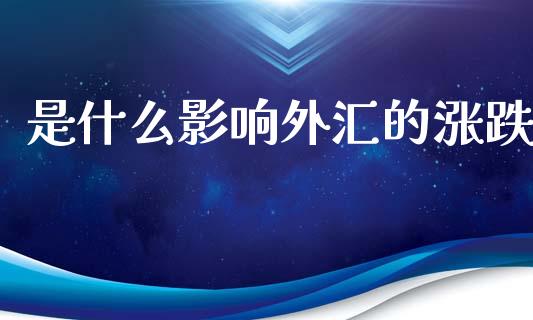 是什么影响外汇的涨跌_https://wap.lxcailiao.com_财务管理_第1张