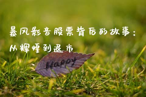 暴风影音股票背后的故事：从辉煌到退市_https://wap.lxcailiao.com_股权投资_第1张