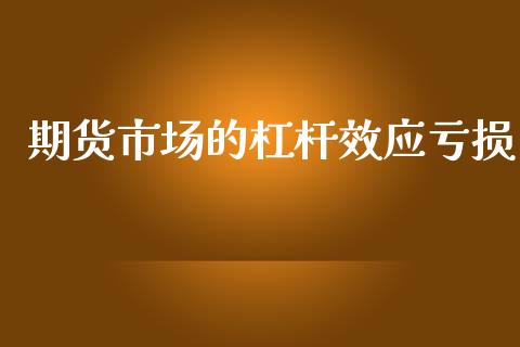 期货市场的杠杆效应亏损_https://wap.lxcailiao.com_股权投资_第1张