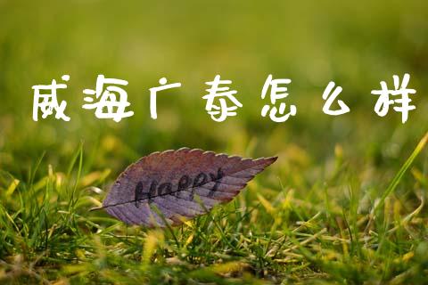威海广泰怎么样_https://wap.lxcailiao.com_股权投资_第1张