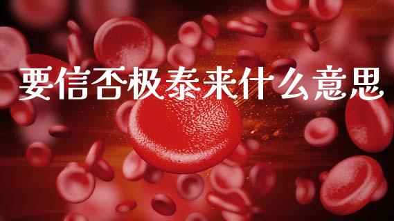 要信否极泰来什么意思_https://wap.lxcailiao.com_股权投资_第1张