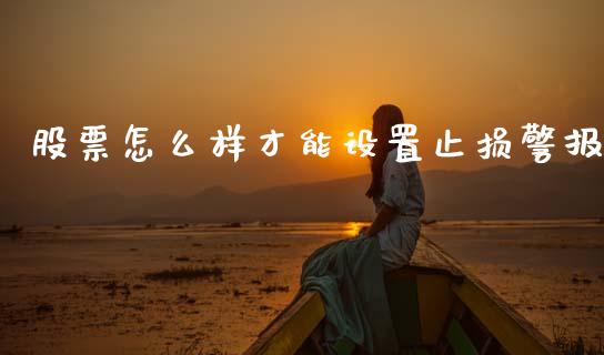 股票怎么样才能设置止损警报_https://wap.lxcailiao.com_融资担保_第1张