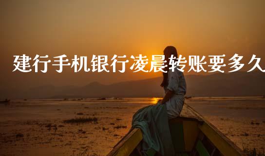建行手机银行凌晨转账要多久_https://wap.lxcailiao.com_股权投资_第1张