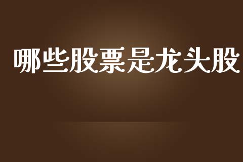 哪些股票是龙头股_https://wap.lxcailiao.com_融资担保_第1张