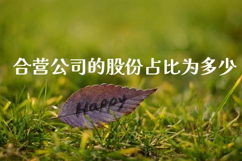 合营公司的股份占比为多少_https://wap.lxcailiao.com_金融监管_第1张