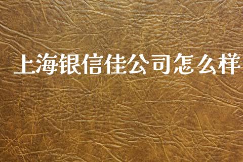 上海银信佳公司怎么样_https://wap.lxcailiao.com_金融监管_第1张