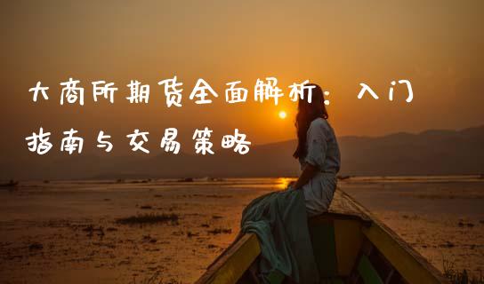 大商所期货全面解析：入门指南与交易策略_https://wap.lxcailiao.com_股权投资_第1张
