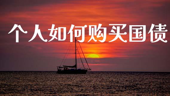 个人如何购买国债_https://wap.lxcailiao.com_融资担保_第1张