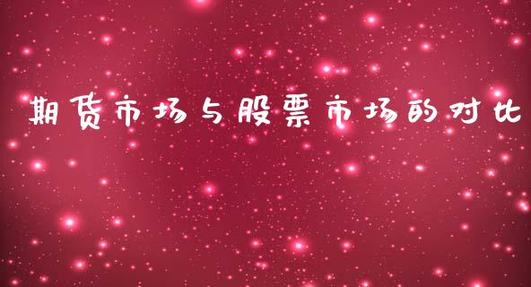 期货市场与股票市场的对比_https://wap.lxcailiao.com_财务管理_第1张