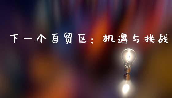 下一个自贸区：机遇与挑战_https://wap.lxcailiao.com_股权投资_第1张