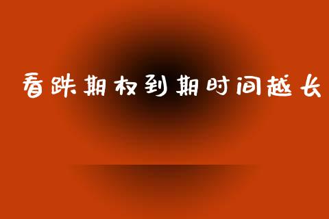 看跌期权到期时间越长_https://wap.lxcailiao.com_财务管理_第1张