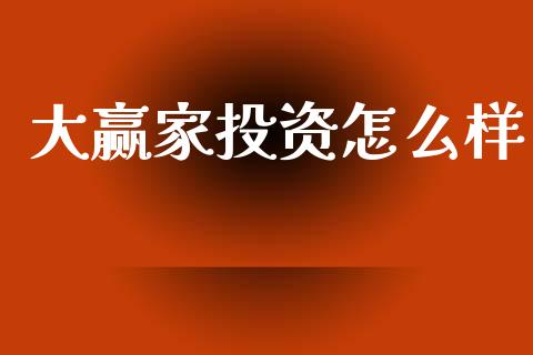 大赢家投资怎么样_https://wap.lxcailiao.com_股权投资_第1张