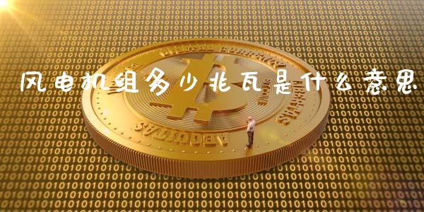 风电机组多少兆瓦是什么意思_https://wap.lxcailiao.com_股权投资_第1张