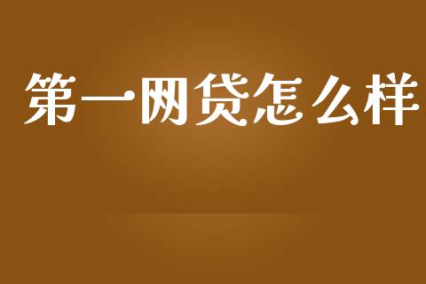 第一网贷怎么样_https://wap.lxcailiao.com_财务管理_第1张