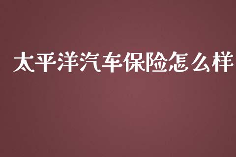 太平洋汽车保险怎么样_https://wap.lxcailiao.com_融资担保_第1张