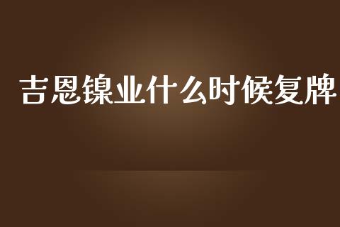 吉恩镍业什么时候复牌_https://wap.lxcailiao.com_融资担保_第1张