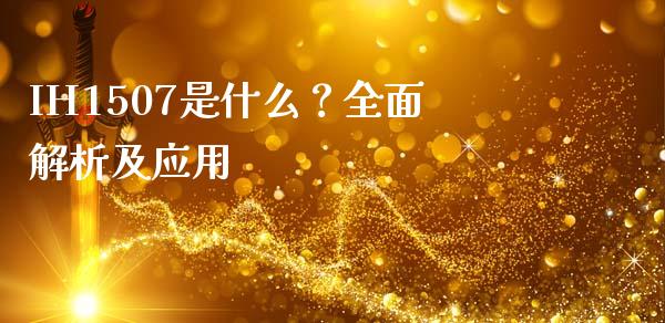 IH1507是什么?全面解析及应用_财务管理_第1张_金融监管_融资担保_财务管理_股权投资 IH1507是什么?全面解析及应用_https://wap.lxcailiao.com_财务管理_第1张