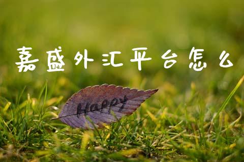 嘉盛外汇平台怎么_https://wap.lxcailiao.com_金融监管_第1张