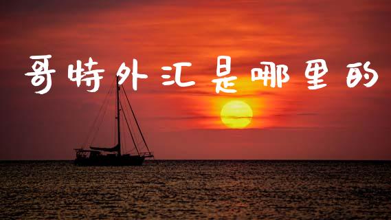 哥特外汇是哪里的_https://wap.lxcailiao.com_金融监管_第1张