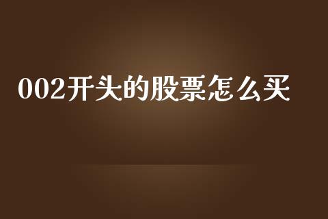 002开头的股票怎么买_https://wap.lxcailiao.com_财务管理_第1张