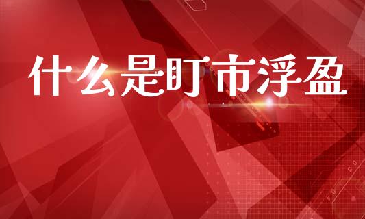 什么是盯市浮盈_https://wap.lxcailiao.com_股权投资_第1张