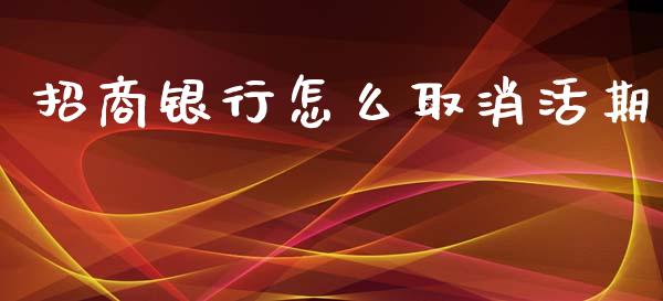 招商银行怎么取消活期_https://wap.lxcailiao.com_股权投资_第1张