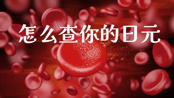 怎么查你的日元_https://wap.lxcailiao.com_股权投资_第1张