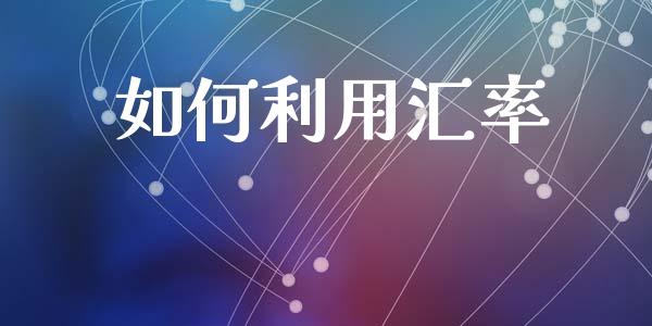 如何利用汇率_https://wap.lxcailiao.com_融资担保_第1张