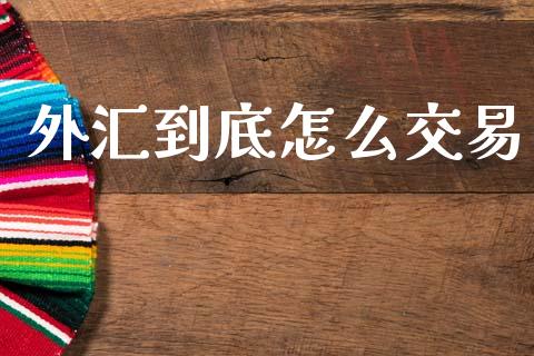 外汇到底怎么交易_https://wap.lxcailiao.com_融资担保_第1张