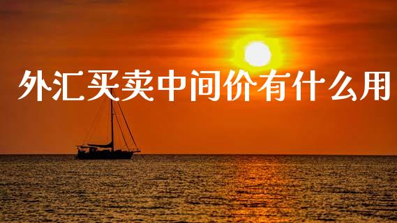 外汇买卖中间价有什么用_https://wap.lxcailiao.com_金融监管_第1张