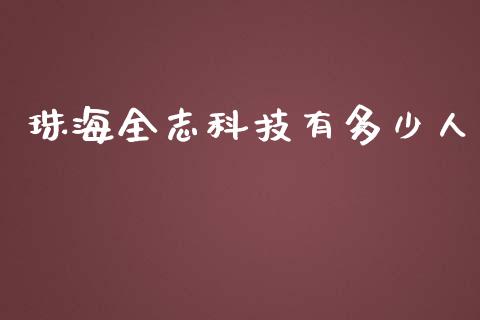 珠海全志科技有多少人_https://wap.lxcailiao.com_融资担保_第1张